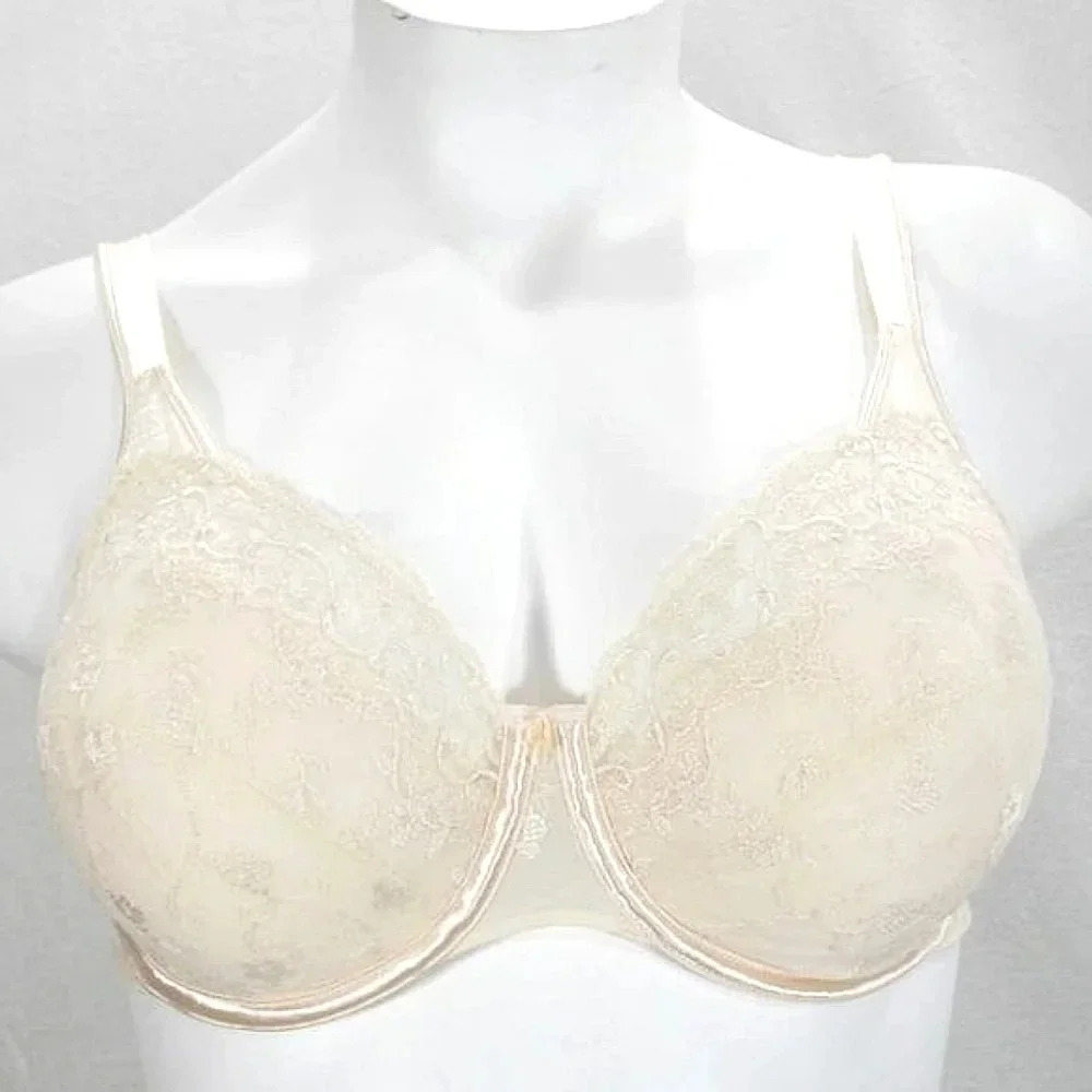 40D Playtex Secrets 4022 Jasmine Embroidery Underwire Bra Ivory